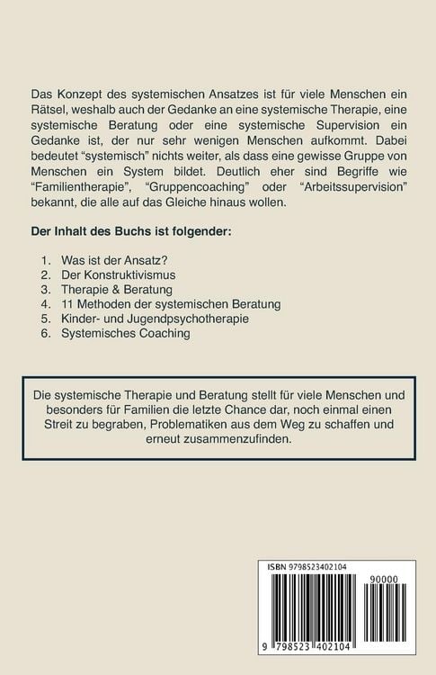 Produktbild: Systemische Beratung & Systemische Therapie