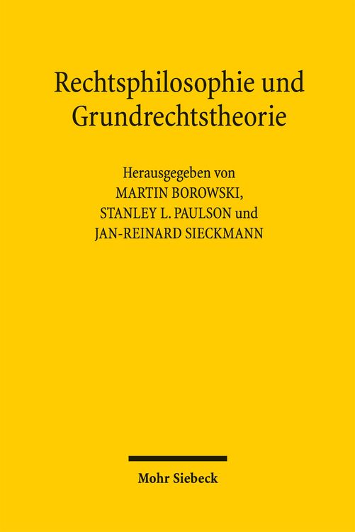 Produktbild: Rechtsphilosophie und Grundrechtstheorie