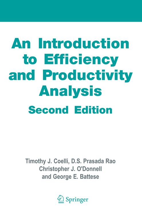 Produktbild: An Introduction to Efficiency and Productivity Analysis