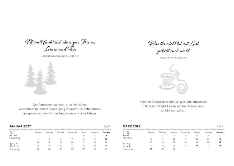 Produktbild: Gl&uuml;ckskalender 2027