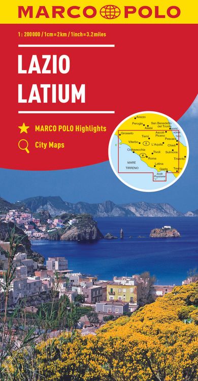 Produktbild: MARCO POLO Karte Italien 09. Latium 1:200 000