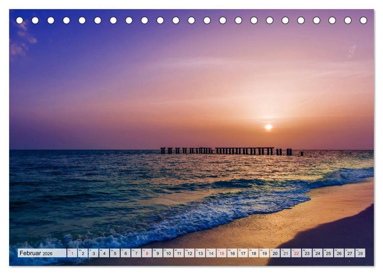 Produktbild: FLORIDA Paradiesischer Sonnenscheinstaat (Tischkalender 2026 DIN A5 quer), CALVENDO Monatskalender