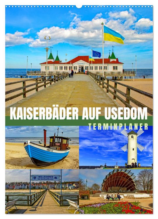 Produktbild: Kaiserb&auml;der auf Usedom (Wandkalender 2026 DIN A2 hoch), CALVENDO Monatskalender