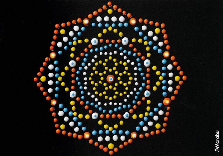 Produktbild: Marabu Dot Pen Set Mandala 4x25ml