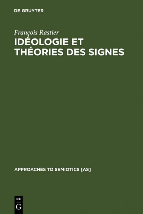 Produktbild: Id&eacute;ologie et th&eacute;orie des signes