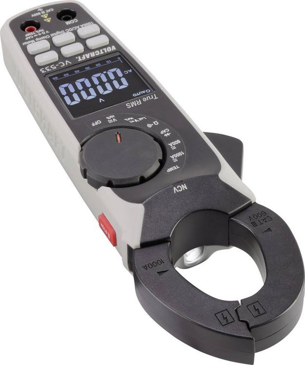 Produktbild: VOLTCRAFT VC-533 Stromzange digital CAT III 600V Anzeige (Counts): 6000