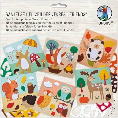 Produktbild: URSUS Kinder-Bastelsets Bastelset Filzbilder Forest friends