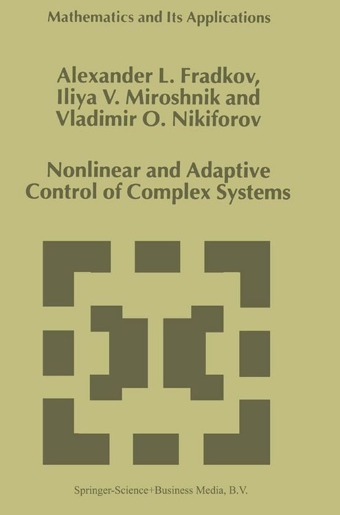 Produktbild: Nonlinear and Adaptive Control of Complex Systems