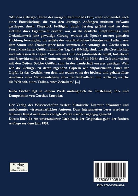 Produktbild: Entstehung und Idee des goetheschen Faust