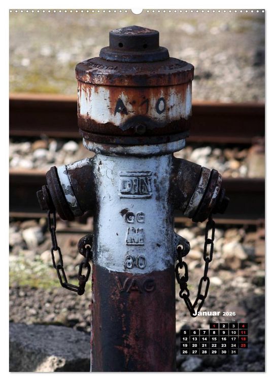 Produktbild: Nostalgie Hydranten (hochwertiger Premium Wandkalender 2026 DIN A2 hoch), Kunstdruck in Hochglanz
