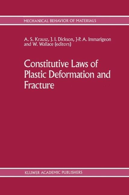 Produktbild: Constitutive Laws of Plastic Deformation and Fracture