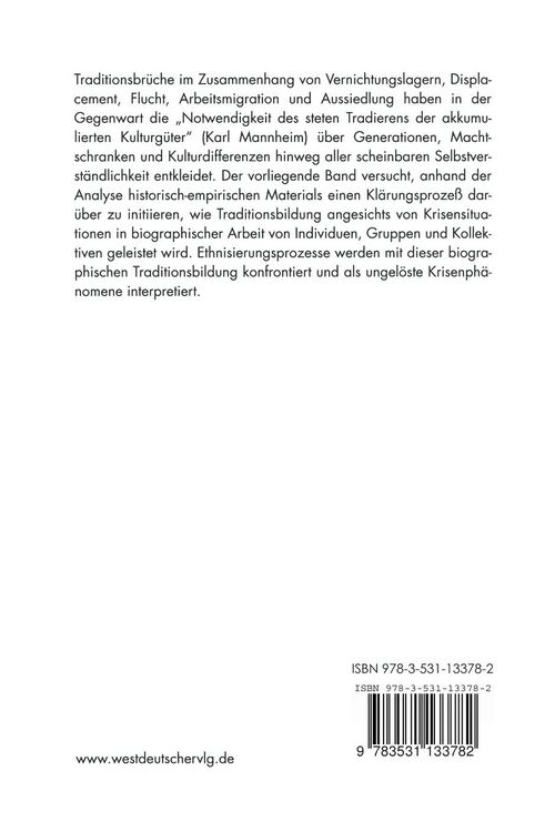 Produktbild: Migration und Traditionsbildung