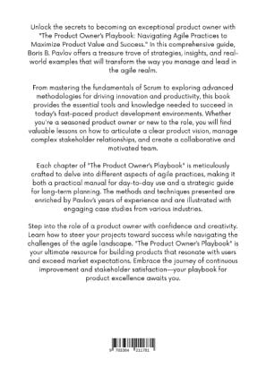 Produktbild: The Product Owner&rsquo;s Playbook