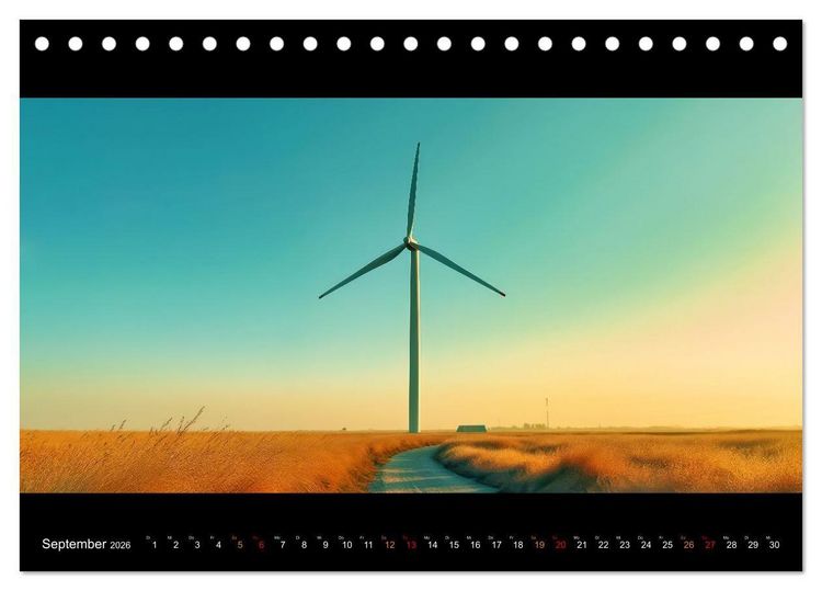 Produktbild: Puristische Landschaften (Tischkalender 2026 DIN A5 quer), CALVENDO Monatskalender