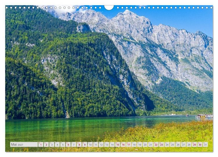 Produktbild: Malerische Bergseen in den bayerischen Alpen (Wandkalender 2027 DIN A3 quer), CALVENDO Monatskalender