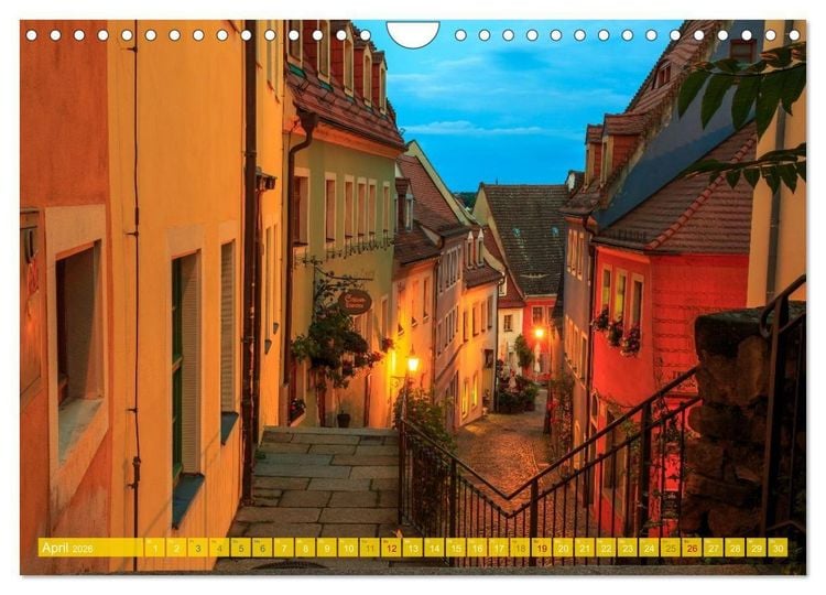 Produktbild: Romantisches Mei&szlig;en &ndash; Die &auml;lteste mittelalterliche Stadt Sachsens (Wandkalender 2026 DIN A4 quer), CALVENDO Monatskalender