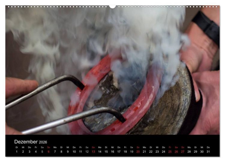 Produktbild: Hufschmiede - Impressionen eines alten Handwerks (hochwertiger Premium Wandkalender 2026 DIN A2 quer), Kunstdruck in Hochglanz