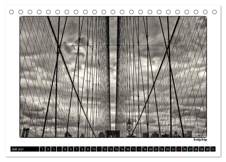 Produktbild: Manhattan Memories - Erinnerungen an New York (Tischkalender 2027 DIN A5 quer), CALVENDO Monatskalender