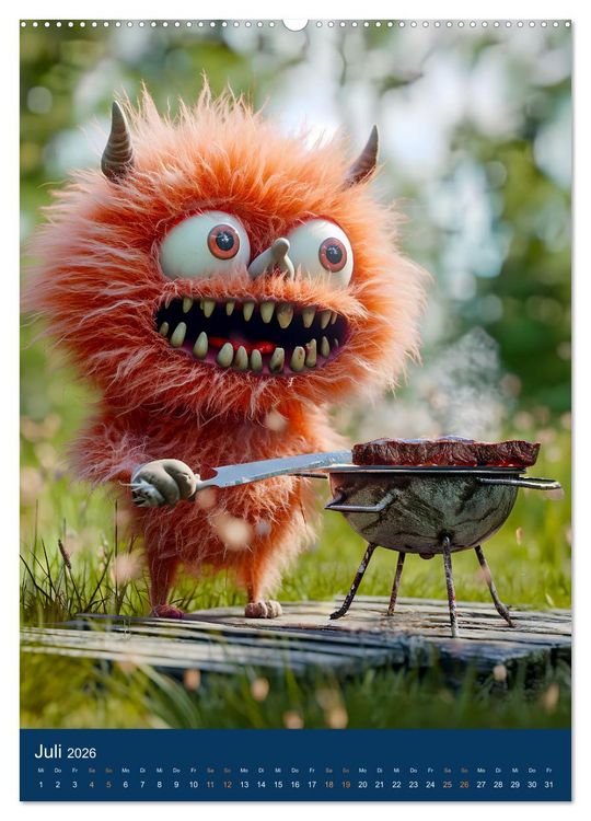 Produktbild: M&auml;nner! - Welche Leidenschaft weckt das Monster in ihnen (hochwertiger Premium Wandkalender 2026 DIN A2 hoch), Kunstdruck in Hochglanz