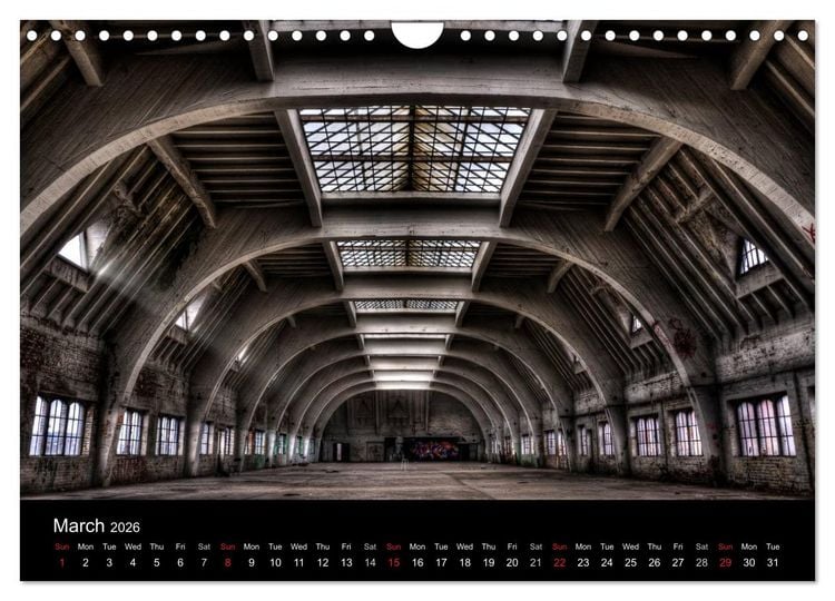 Produktbild: Lost Places - Beauty of decay (Wall Calendar 2026 DIN A4 landscape), CALVENDO 12 Month Wall Calendar