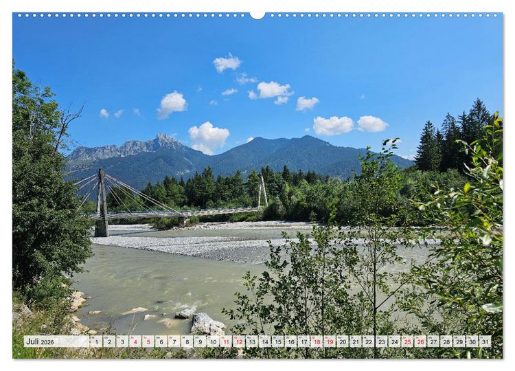 Produktbild: Vom Formarinsee bis Landsberg am Lech - Auf dem Lechradweg (hochwertiger Premium Wandkalender 2026 DIN A2 quer), Kunstdruck in Hochglanz