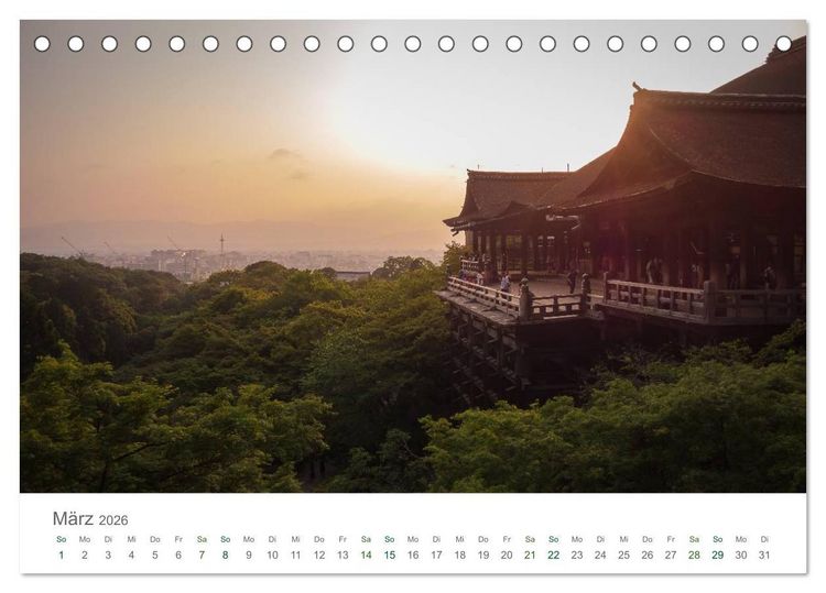 Produktbild: Japan - Orte der Stille (Tischkalender 2026 DIN A5 quer), CALVENDO Monatskalender