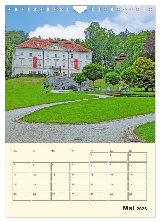 Produktbild: Ljubljana Sloweniens Hauptstadt (Wandkalender 2026 DIN A4 hoch), CALVENDO Monatskalender
