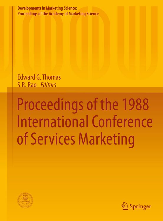 Produktbild: Proceedings of the 1988 International Conference of Services Marketing