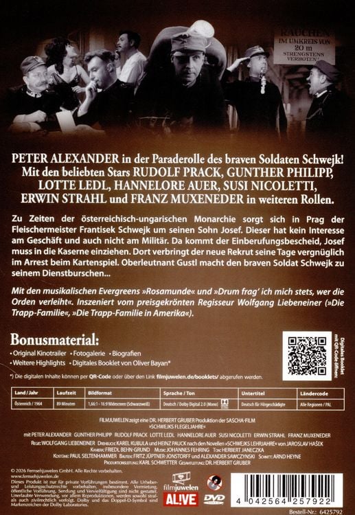 Produktbild: Schwejks Flegeljahre (mit Peter Alexander) (Neuauflage)