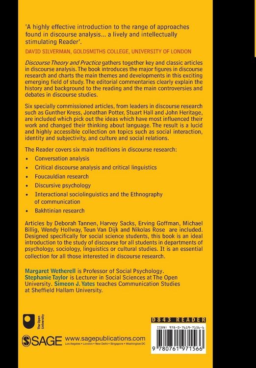 Produktbild: Discourse Theory and Practice