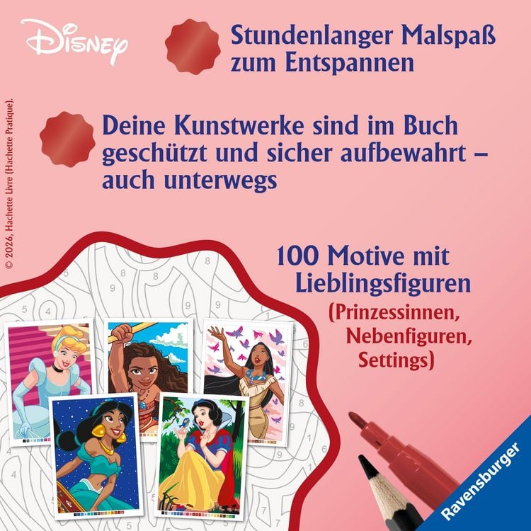 Produktbild: Disney Malen nach Zahlen: Prinzessinnen