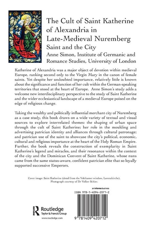 Produktbild: The Cult of Saint Katherine of Alexandria in Late-Medieval Nuremberg