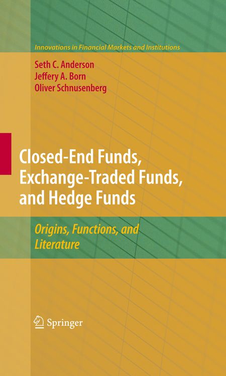 Produktbild: Closed-End Funds, Exchange-Traded Funds, and Hedge Funds