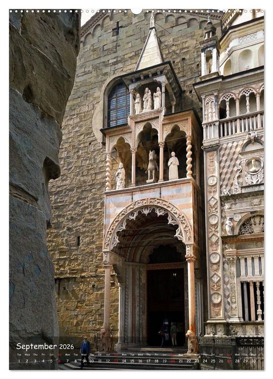 Produktbild: Bergamo (High Quality Premium Wall Calendar 2026 DIN A2 portrait),CALVENDO 12 Month Wall Calendar