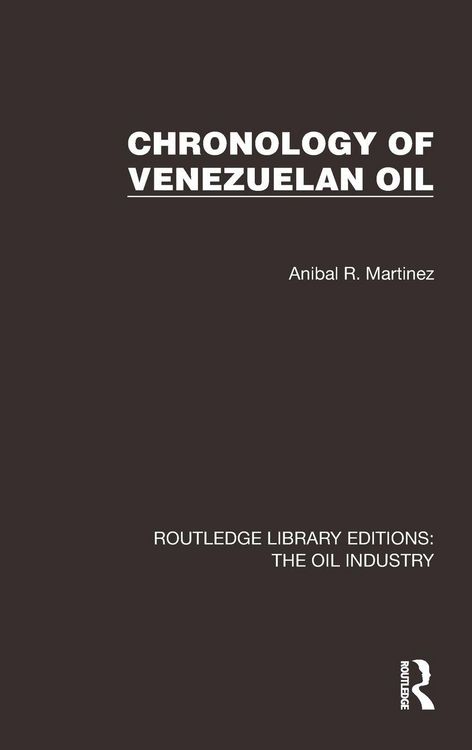 Produktbild: Chronology of Venezuelan Oil