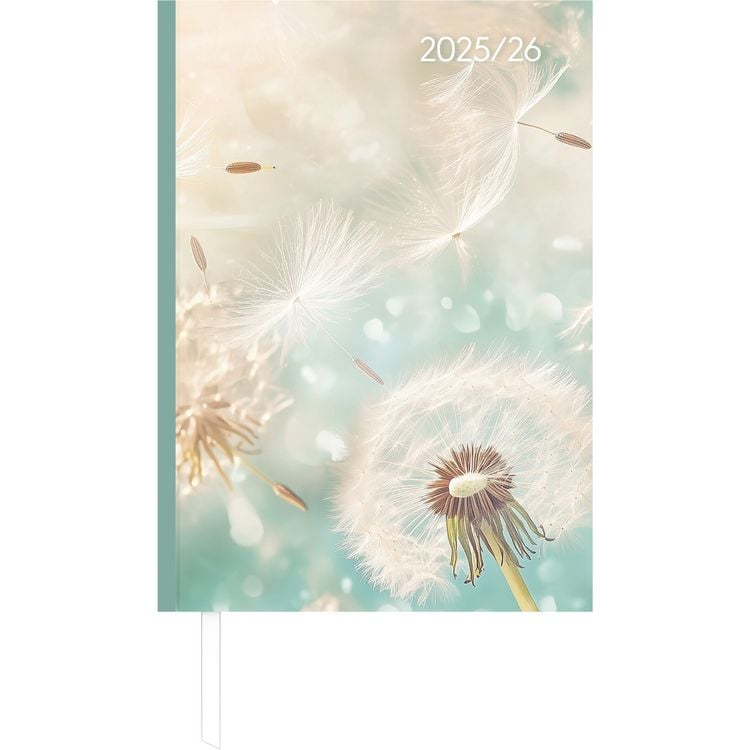 Produktbild: Campustimer Blowballs - A5 Semester-Planer - Studenten-Kalender 2025/2026 - Notiz-Buch - Pusteblume - Weekly - Alpha Edition