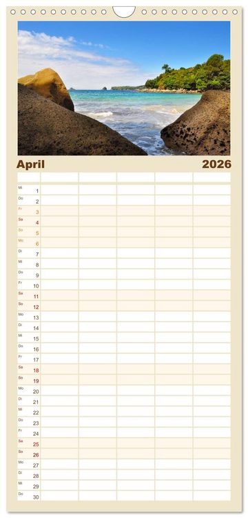 Produktbild: Familienplaner 2026 - Erlebe mit mir Lebenszeit mit 5 Spalten (Wandkalender, 21 x 45 cm) CALVENDO
