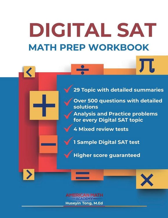Produktbild: DIGITAL SAT MATH PREP WORKBOOK "Ace the Test with Confidence"
