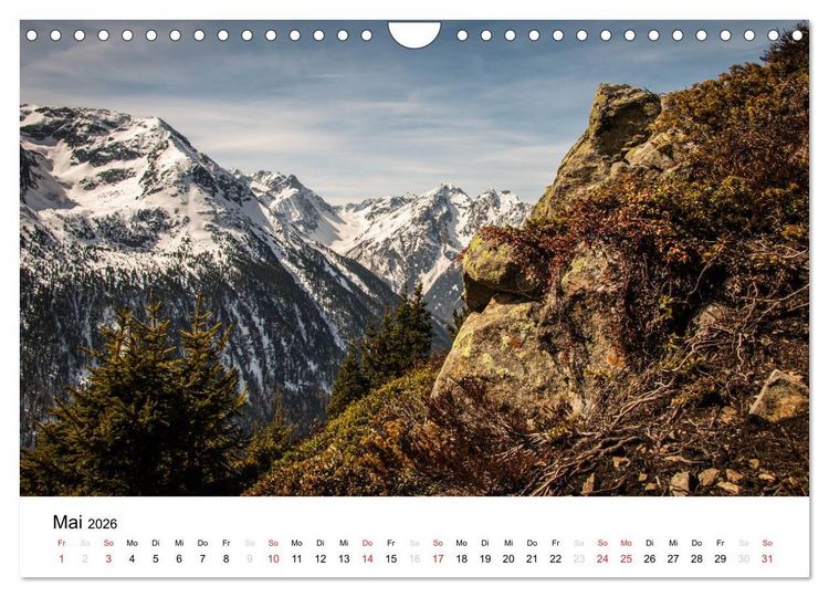 Produktbild: Bergpixel "kreuz und quer durch die Alpen" (Wandkalender 2026 DIN A4 quer), CALVENDO Monatskalender