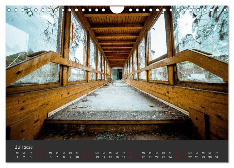 Produktbild: Verlassene Orte - Ein Lost Places Kalender (Wandkalender 2026 DIN A4 quer), CALVENDO Monatskalender