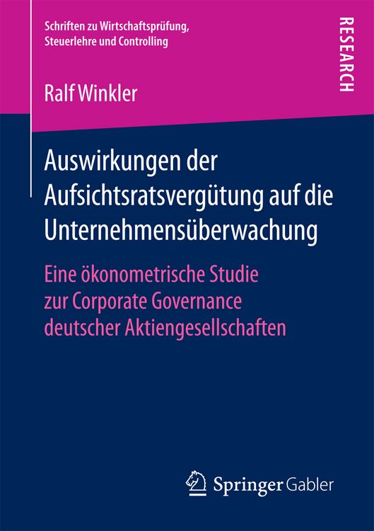 Produktbild: Auswirkungen der Aufsichtsratsverg&uuml;tung auf die Unternehmens&uuml;berwachung