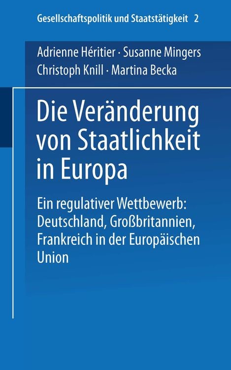 Produktbild: Die Veränderung von Staatlichkeit in Europa