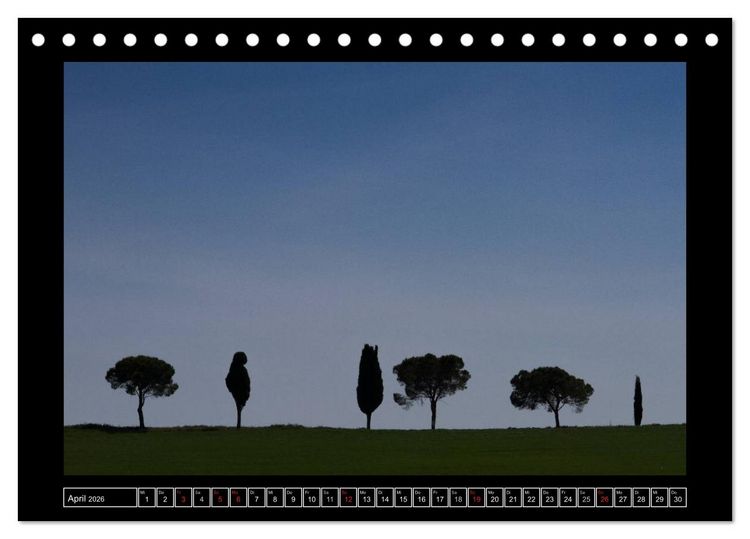Produktbild: Toskana - Die Magie des Val d'Orcia (Tischkalender 2026 DIN A5 quer), CALVENDO Monatskalender