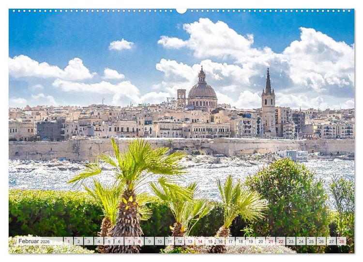 Produktbild: Malta, Comino & Gozo (hochwertiger Premium Wandkalender 2026 DIN A2 quer), Kunstdruck in Hochglanz