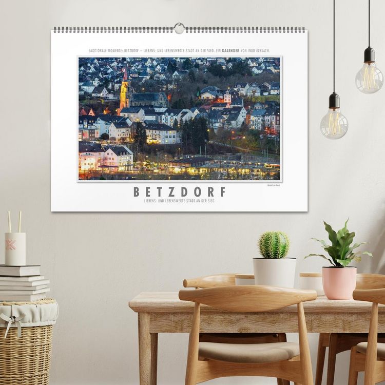 Produktbild: Emotionale Momente: Betzdorf - liebens- und lebenswerte Stadt an der Sieg. (Wandkalender 2026 DIN A2 quer), CALVENDO Monatskalender