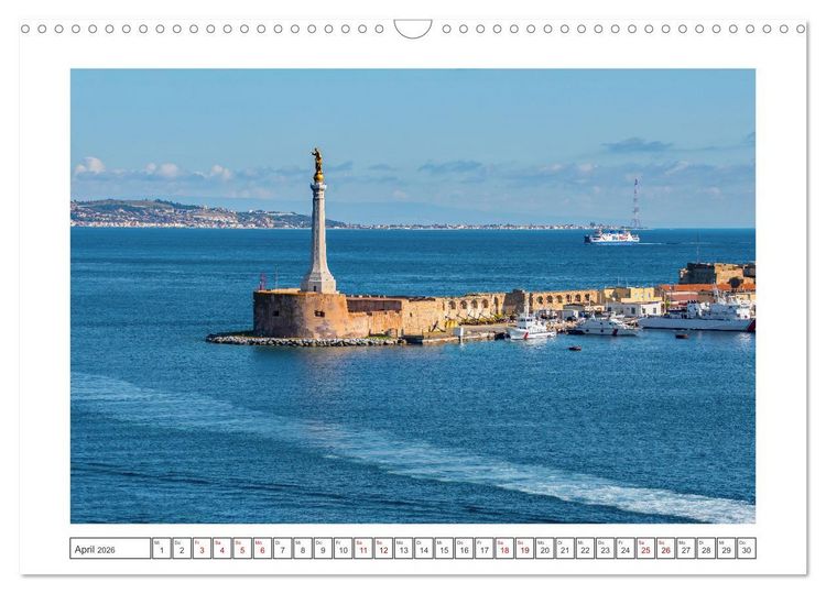 Produktbild: Messina - bezaubernde K&uuml;stenstadt (Wandkalender 2026 DIN A3 quer), CALVENDO Monatskalender