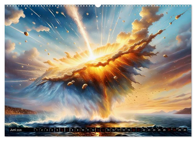 Produktbild: Erde - Blauer &Uuml;berlebensk&uuml;nstler (Wandkalender 2026 DIN A2 quer), CALVENDO Monatskalender