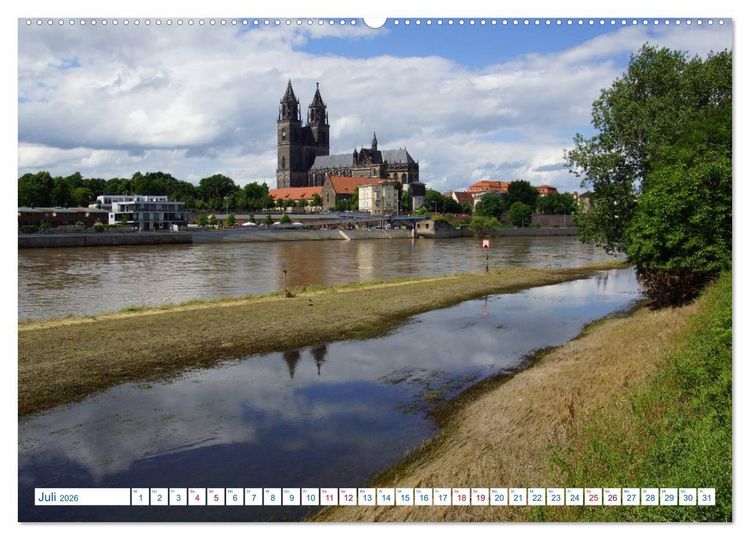 Produktbild: Magdeburg und Umgebung 2026 (Wandkalender 2026 DIN A2 quer), CALVENDO Monatskalender
