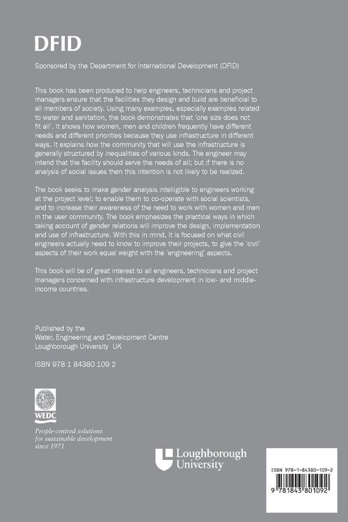 Produktbild: Infrastructure for All: Meeting the Needs of Both Men and Women in Development Projects - A Practical Guide for Engineers, Technicians and Project Man