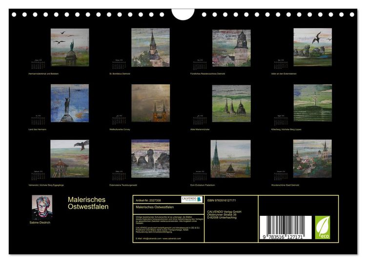 Produktbild: Malerisches Ostwestfalen (Wandkalender 2026 DIN A4 quer), CALVENDO Monatskalender